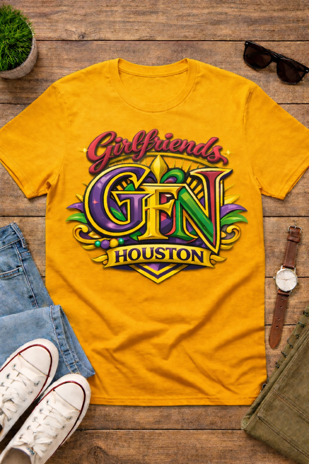 GFN HOUSTON Yellow Shirts
