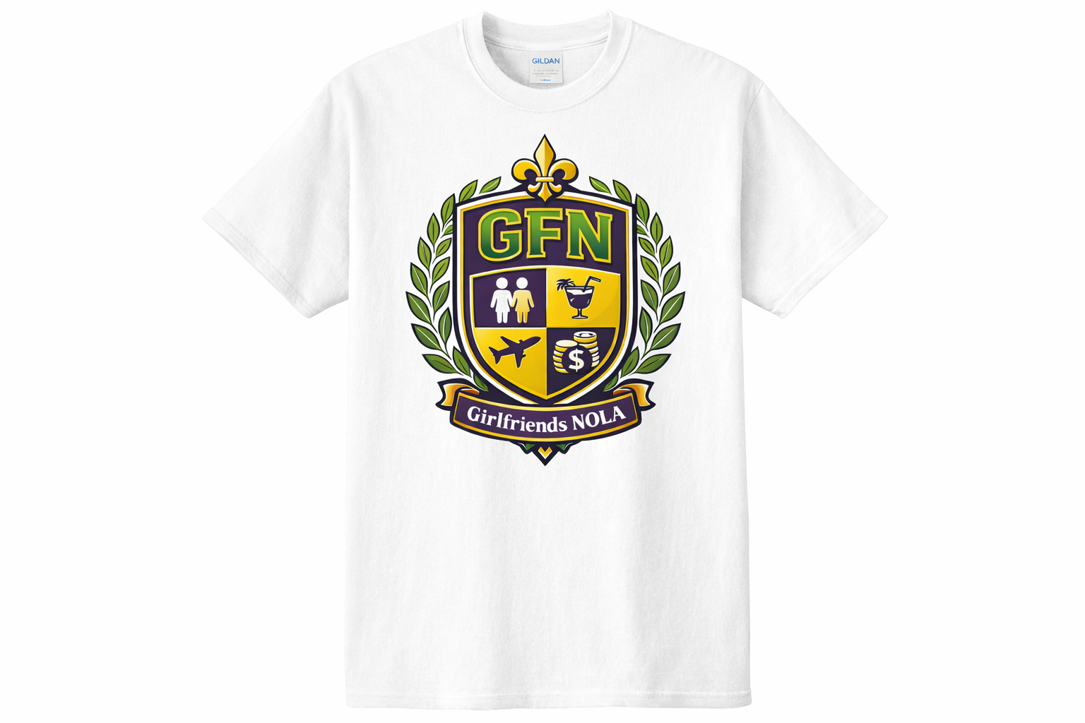 GFN Crest White Shirts